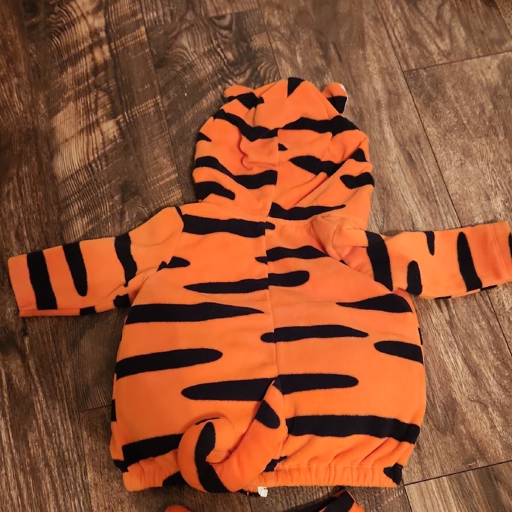 Carter's Vibrant Tiger Costume with Hood, 3 To 6 Months - Picture 8 of 11